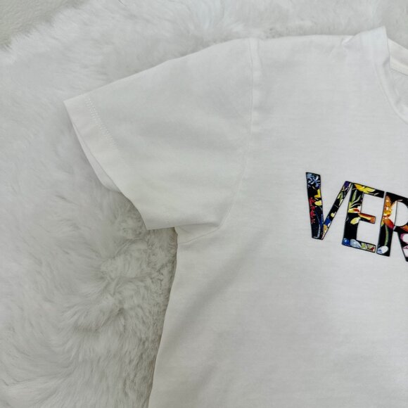 Versace girls’ white short-sleeve t-shirt - Picture 3 of 6